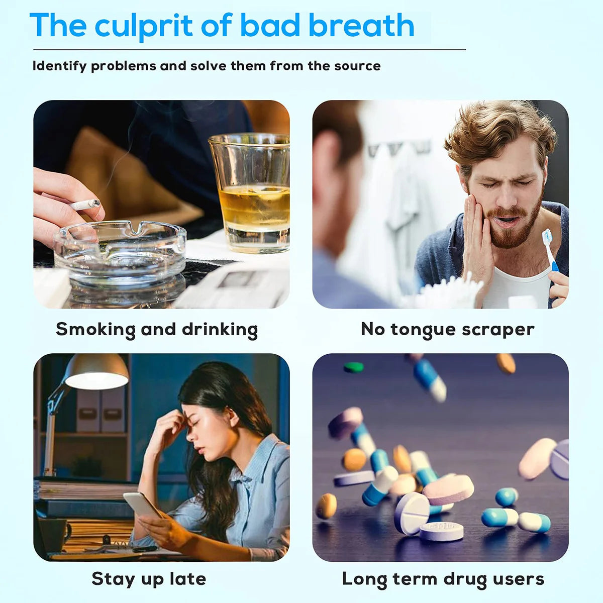 3 PCS Set Premium Metal Tongue Scraper Cleaner for Adults & Kids, Portable Stainless Steel Tongue Scrapers Brushes for Removing Dental Accessories Oral Hygiene Supplies