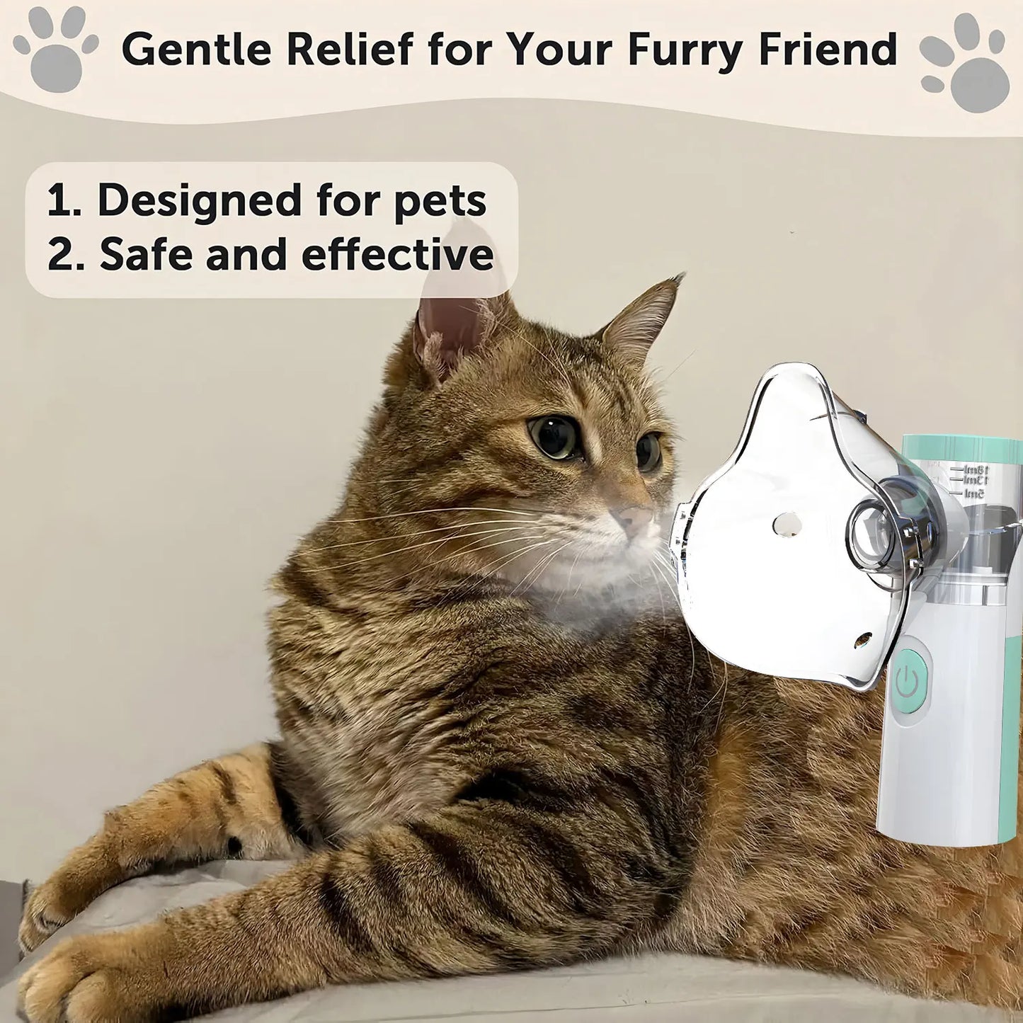 NEW Arrivals Pet Portable Nebulizer Machine Medical Atomizer Inhalator for Animal Silent Inhaler Humidifier  Nebulizer Pets Health Care Supplies