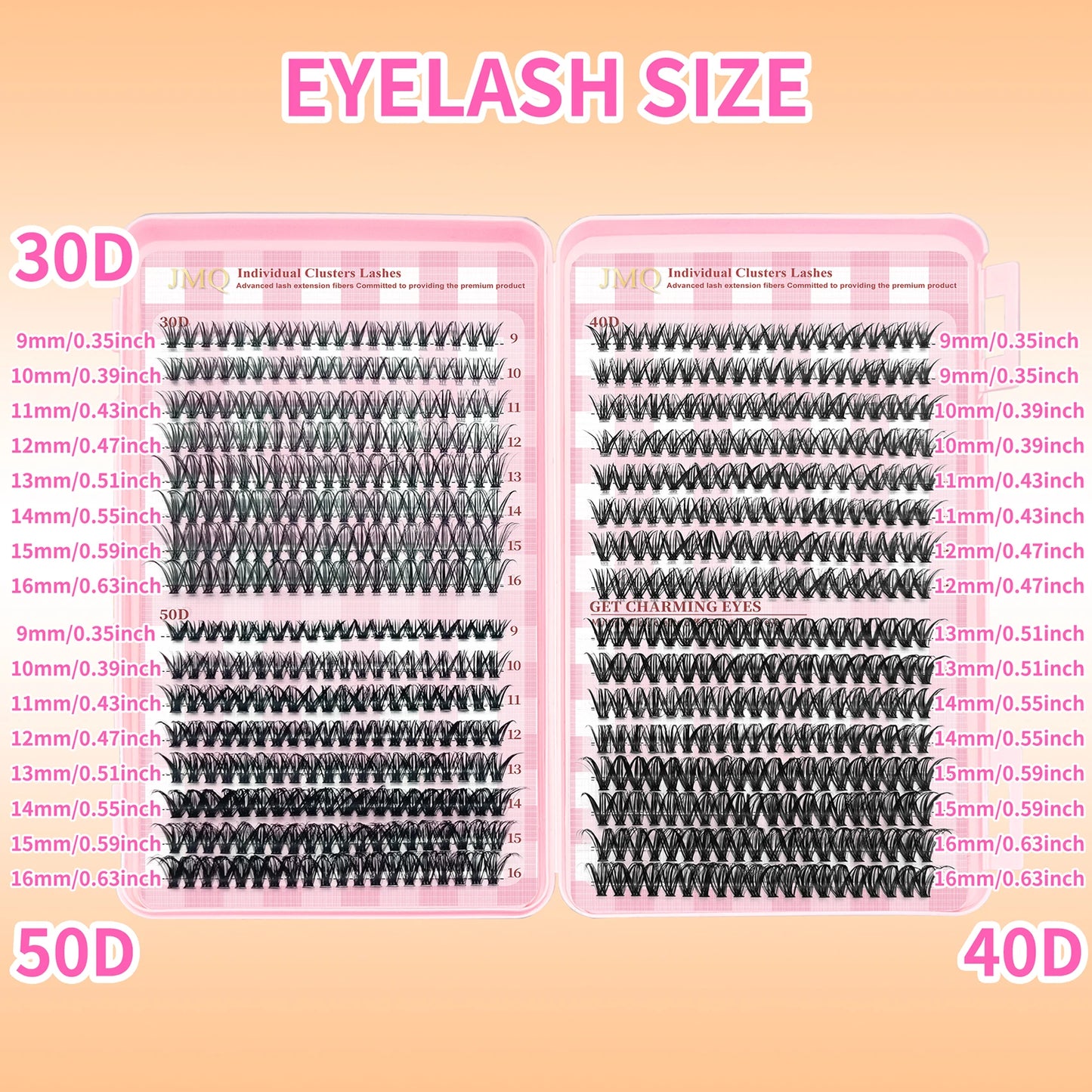 NEW  168 Fans Dry Cluster Lashes Cat Eye Lashes Invisible Band Premium Mink Manga Lash Clusters Women Cosmetic Accessories