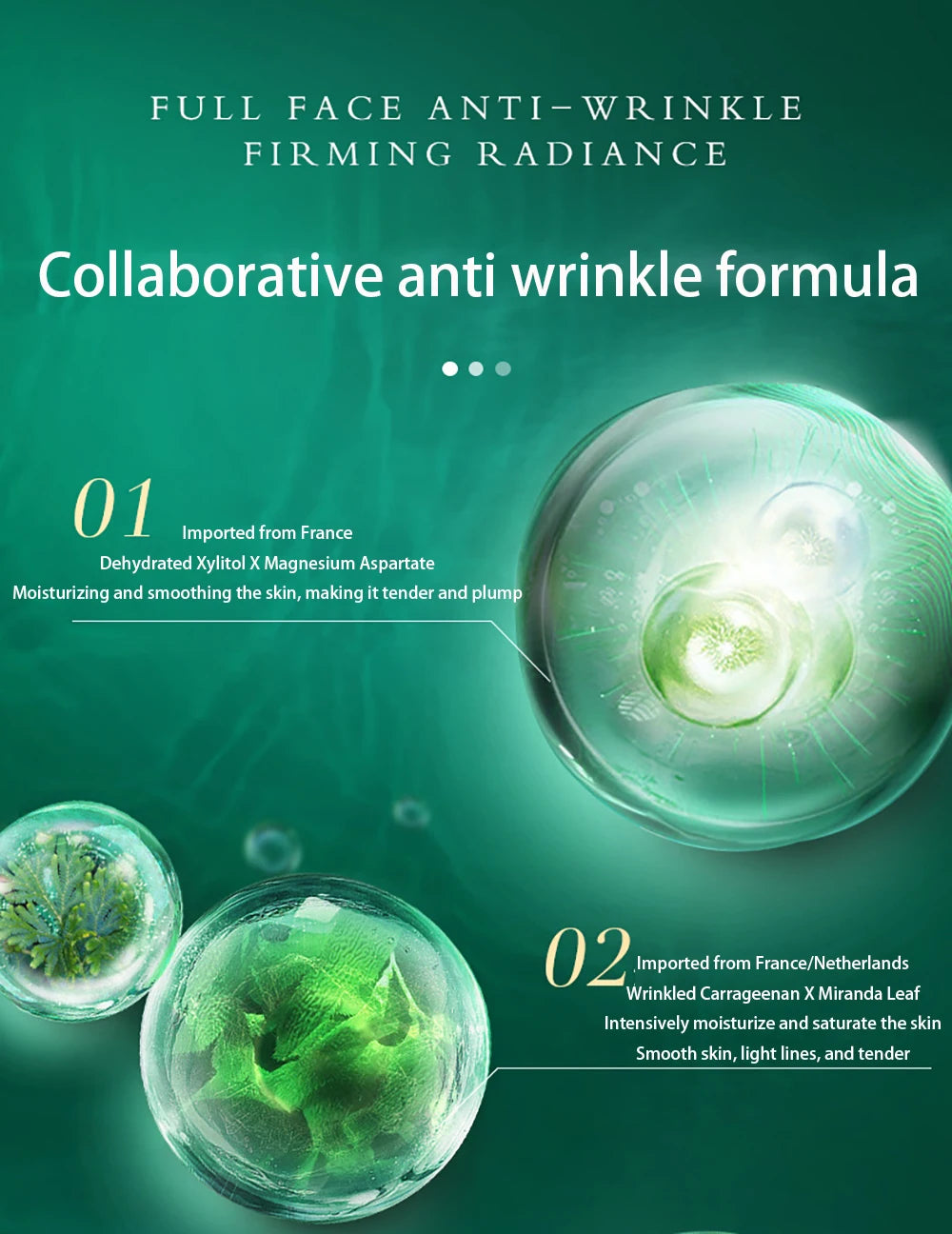 New SEA GRAPE 4 Colors Korean Collagen Firming Revitalizing Cream Hydrating Moisturizing Repair Skin Dark Yellow Rough Skin Care Korean Face Cream