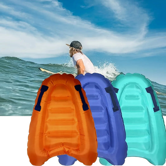 NEW Arrivals Inflatable Surfboard with Handle, Floating Swimming Board, Light and Portable, Suitable Surf Training Board Summer Beach Surfing Accessories Swimming Supplies