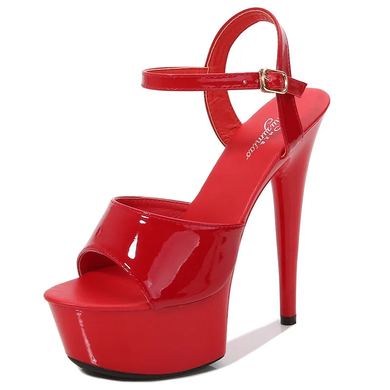 New Pole Dance Shoes Stripper Pole Dance Multi-Colors High Heels Women's Sexy Show Shoes Sandals Party Club 15 CM Platform High-Heeled Wedding Guest Footwear Apparel Accessories