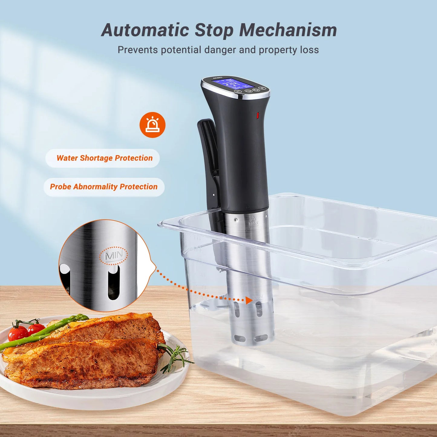 NEW 4 Types 1000W Wi-Fi Mobile Phone App Sous Vide Machine EU Plug Sous Vide Cooker APP Remote Control Recipes Alarms Timer For Cooking Home Appliances Kitchen Accessories
