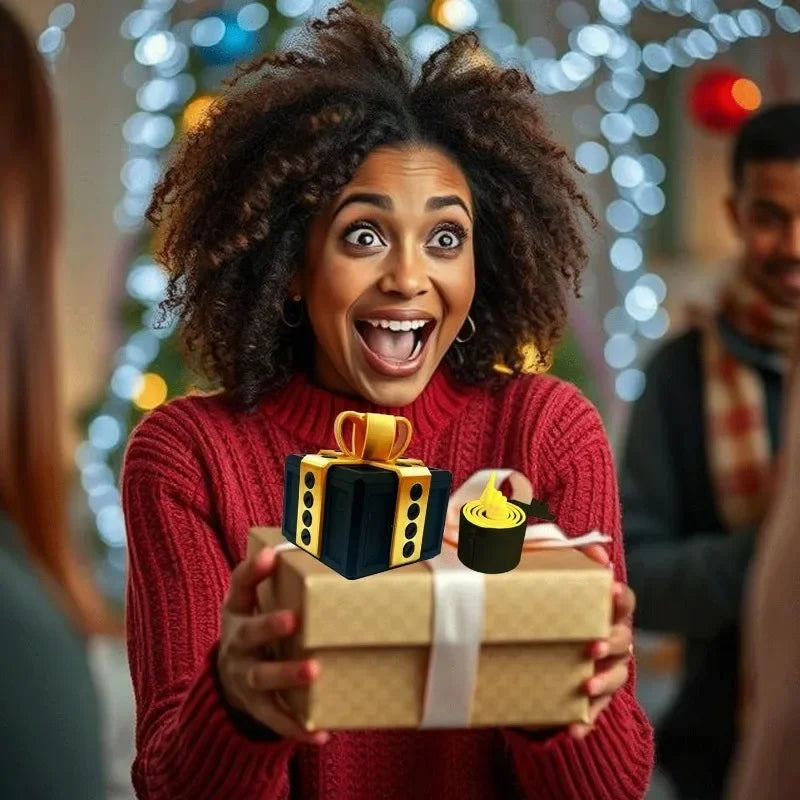 The Annoying Present with Middle Finger in A Box Gift Box with Screws Prank Surprise Pop-Up Novelty Funny Gifts for Adult Toys