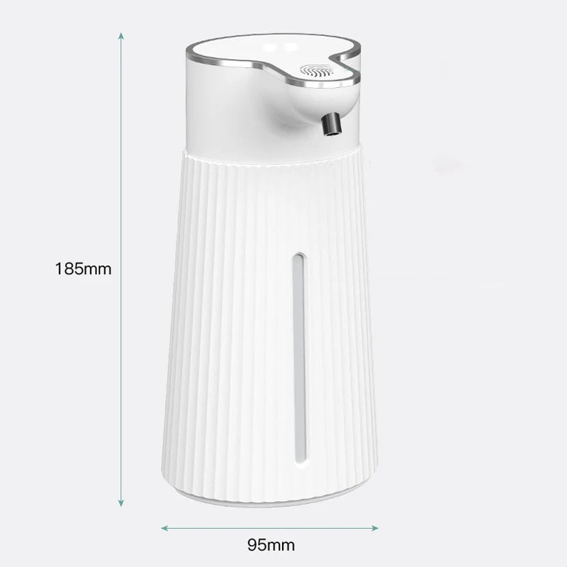 White 400ml Automatic Foam Soap Dispensers Bathroom Smart Washing Hand Machine with USB Charging High Quality ABS Material