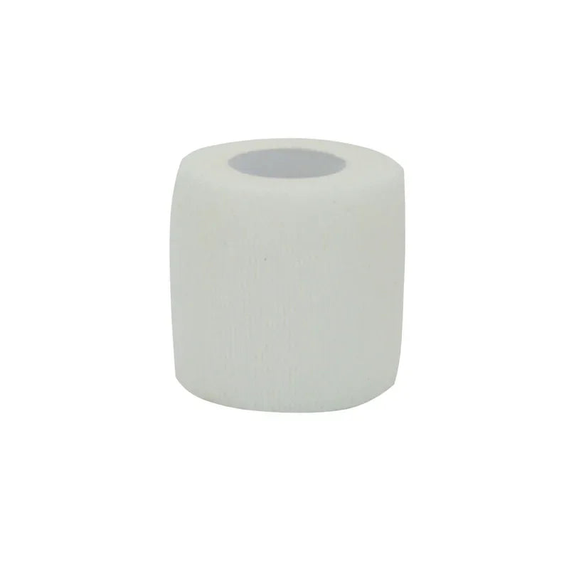 12/24 PCS Set White Sport Self Adhesive Elastic Bandage Wrap Tape Elastoplast For Knee Support Pads Finger Ankle Palm 2.5CM-15CM Workouts Running Cycling Gym Sports Accessories