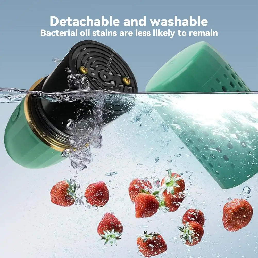 NEW  1/2/3 PCS Set  Ultrasonic Portable Fruit Vegetable Washing Machine OH Ion Purification Rice Meat Tableware Ultrasonic Purifier Kitchen Cleaning Tools Household Smart Devices Supplies