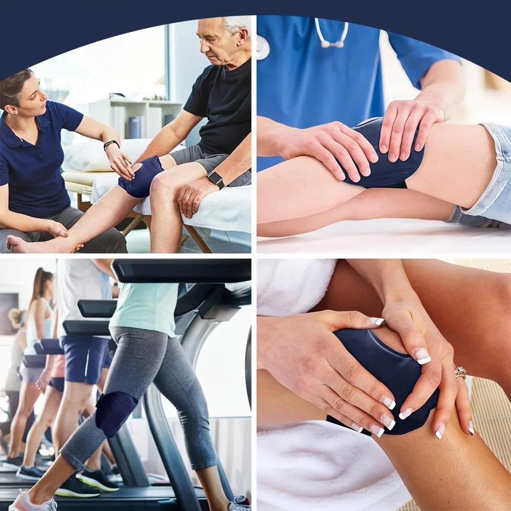 2 PCS Set Knee Cold Pack for Outdoor Sports Injuries, Reusable Ice Gel Pack Wrap for Knee Replacement Surgery, Pain Relief Ice Cold Therapy, Arthritis, Swelling Treatment Health Care Accessories