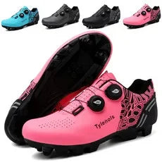 NEW 37-47 Size Blue/Black/Pink Color Professional Women's Cycling Speed MTB Shoes Women Men's Cycling Sneakers Road Mountain Bike Racing Shoes