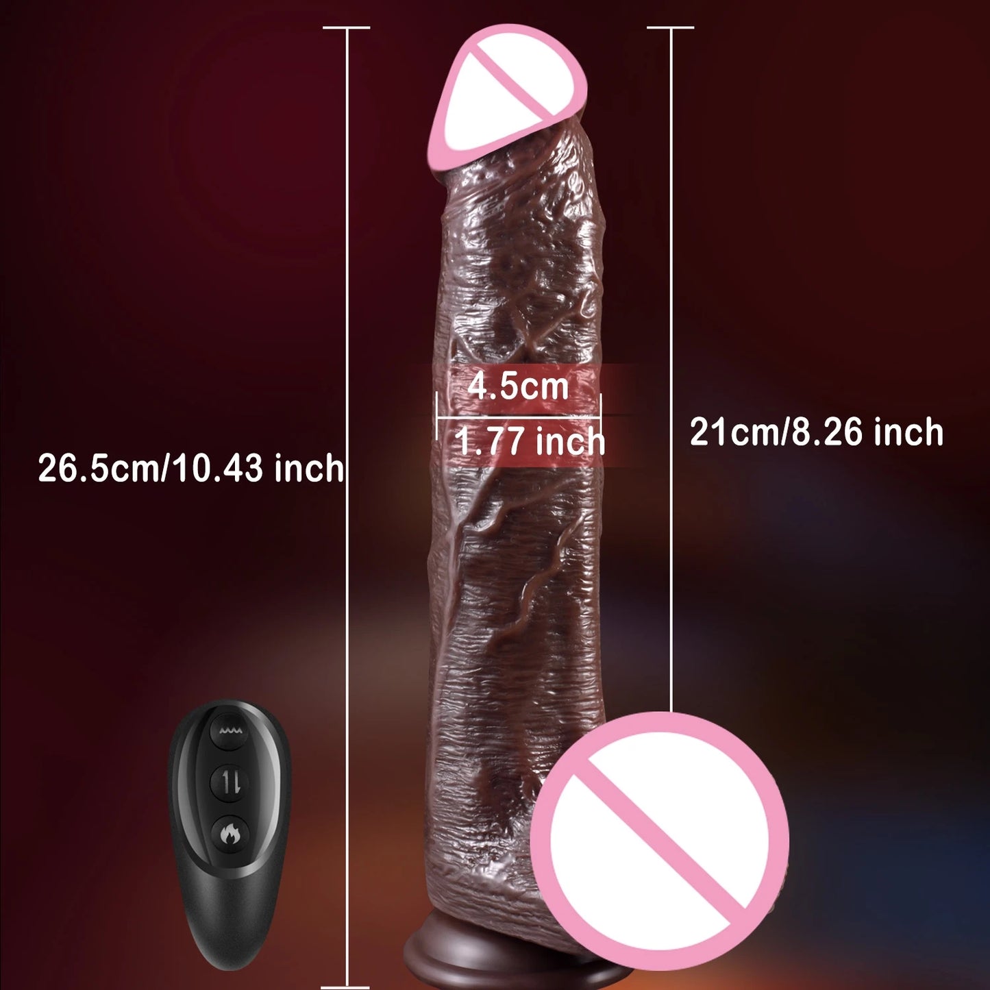 NEW Arrivals 10 inch Realistic Dildo Big Penis Anal Dildos Female Masturbation Telescoping Vibrator Vagina Anal Stimulator Sex Toy for Women Adults Sex Store Products