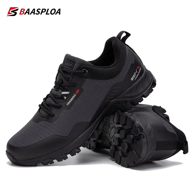 Men Anti-Skid Wear Resistant Hiking Shoes Fashion Waterproof Outdoor Travel Shoes Sneaker Comfortable Male Shoes