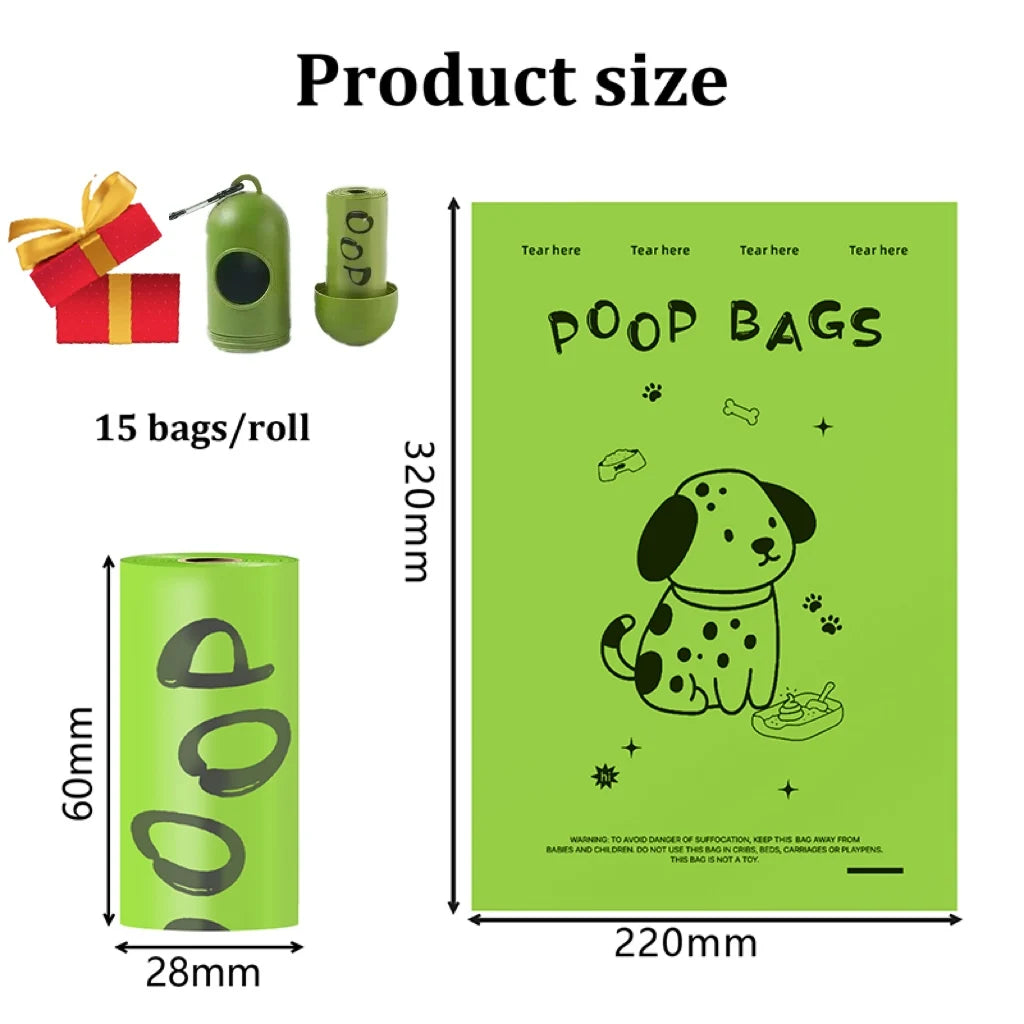 300/600 PCS Set (20-40 Rolls) EPI Biodegradable Dog Poop Bags Lavender Scented Pet Poop Bags With Holder Extra Thick Leakproof Dog Poop Bags With Dispenser Pets Outdoor Cleaning Supplies
