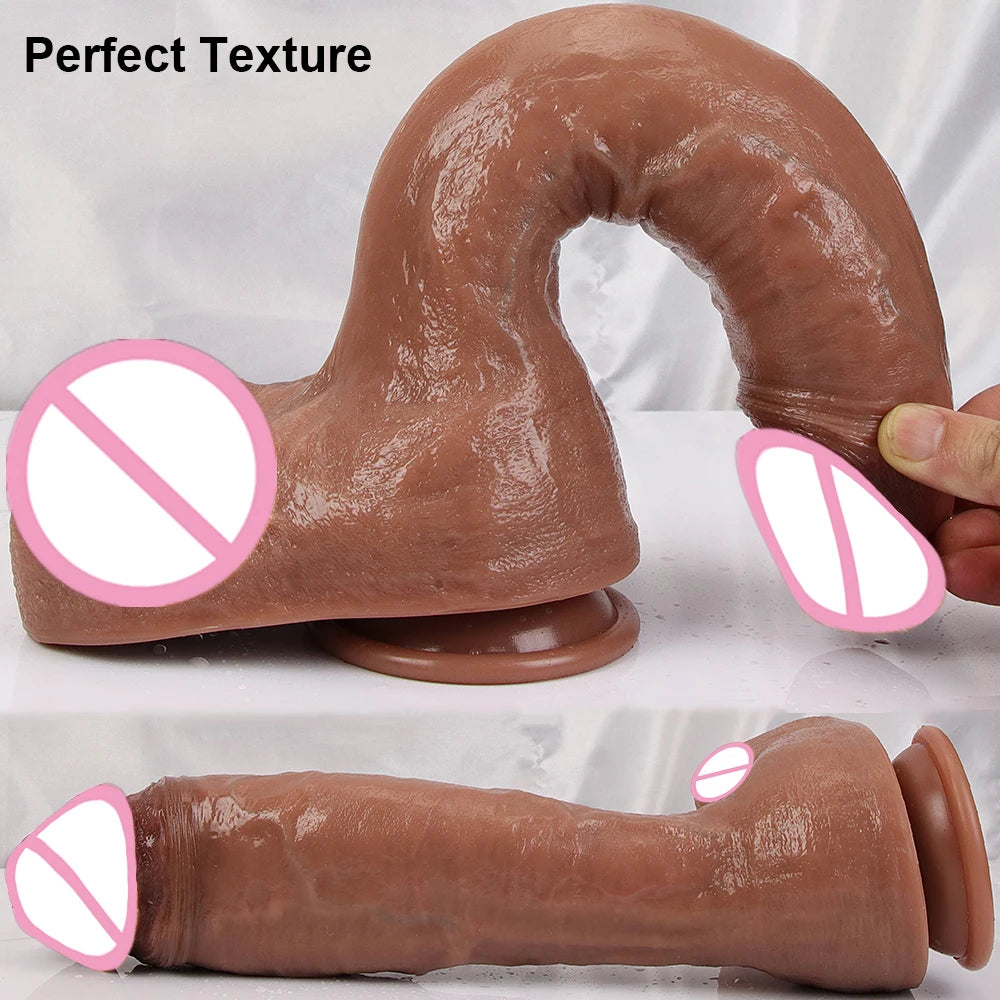 7CM THICK  Diam Big Dildo Realistic Silicone Penis Soft Huge Dick Strap On Suction Cup Anal Sex Toys For Women Masturbation Adult Cock