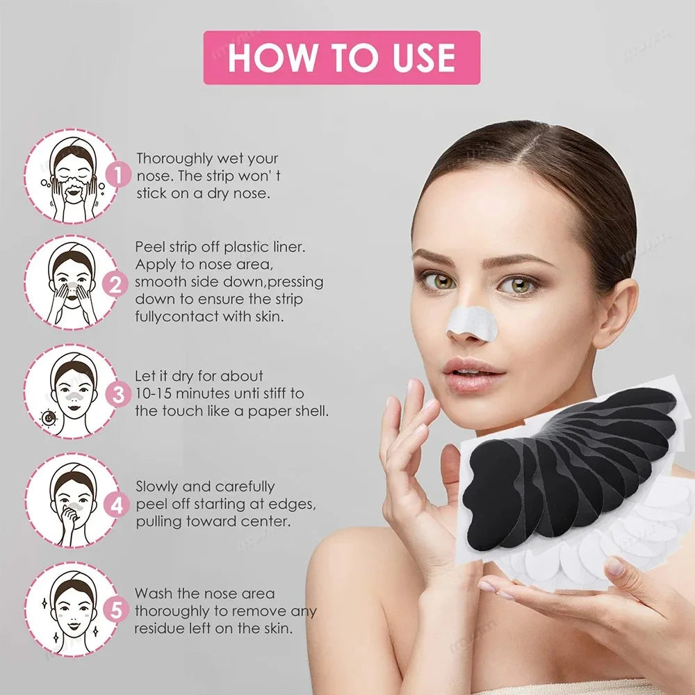 NEW Arrivals 15PCS Set Blackhead Nose Strips Deep Cleansing Nasal Spot Facial Dot Stickers Nose Mask Shill For Acne & Black Head Skin Care Accessories