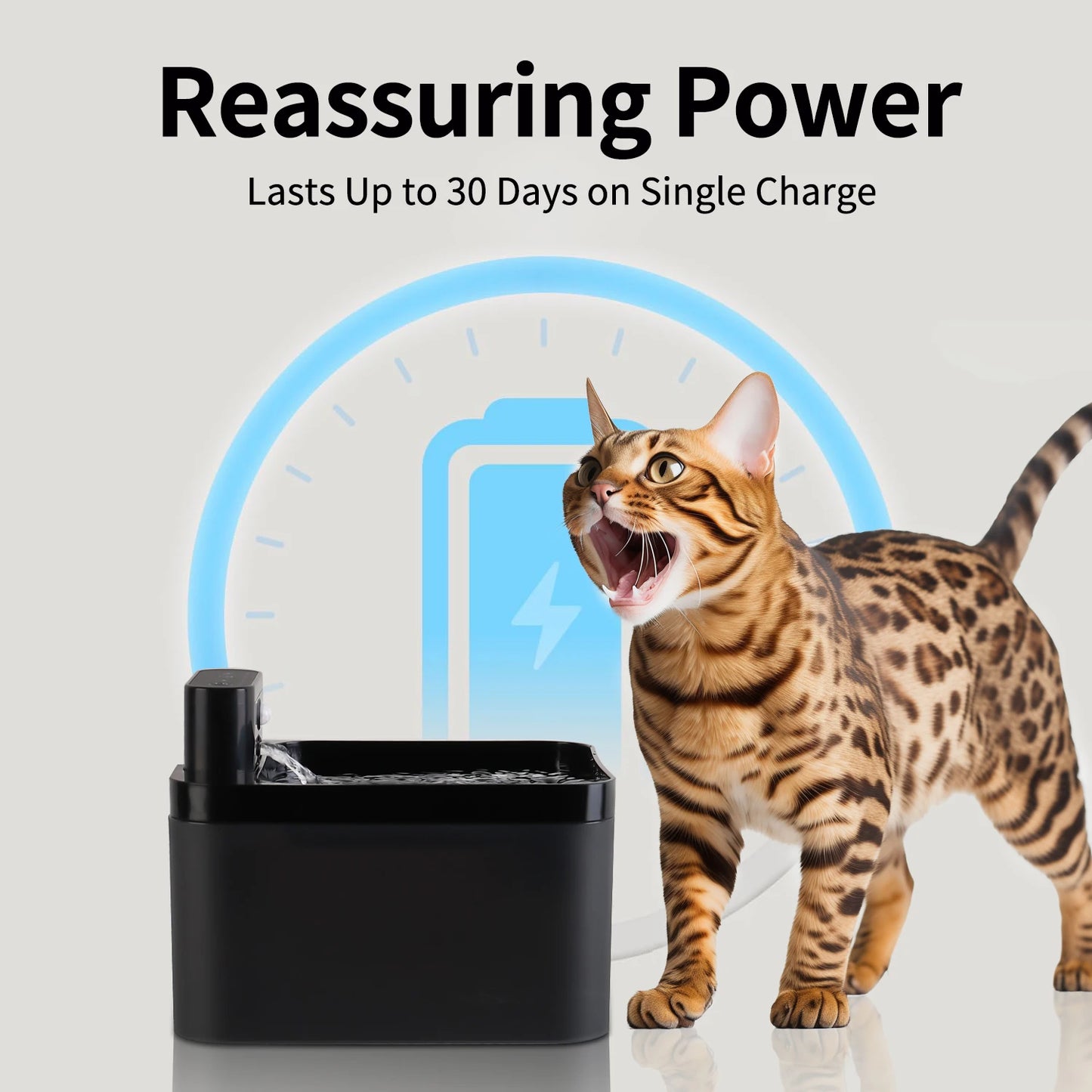 NEW Arrivals 2.2L 2 Water Modes Cat Water Fountain Battery & Sensor 2 in 1 Drinking Fountain For Cats Dog Drinker Wireless Pet Water Dispenser Accessories Pets Supplies