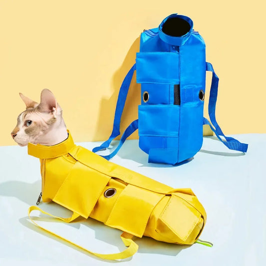 Dogs/Cats Pet Portable Travel Out Bag Hospital Soft Foldable Cat Backpack Cat Bag Scratching Special Fixed Cat Nail Injection Bag