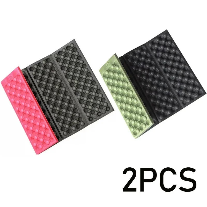 2 PCS Set Folding Mat Outdoor Mat Picnic Blankets Camping Foam Pad Waterproof Foam Seat for Picnic Hiking Backpacking Mountaineering