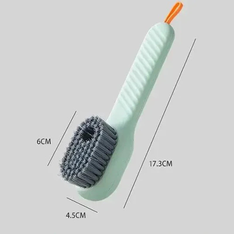 NEW Arrivals Multi-Function Cleaning Shoe Brush Soft Automatic Liquid Shoe Brush Long Handle Clothes Soap Brush With Hook Clean Tool