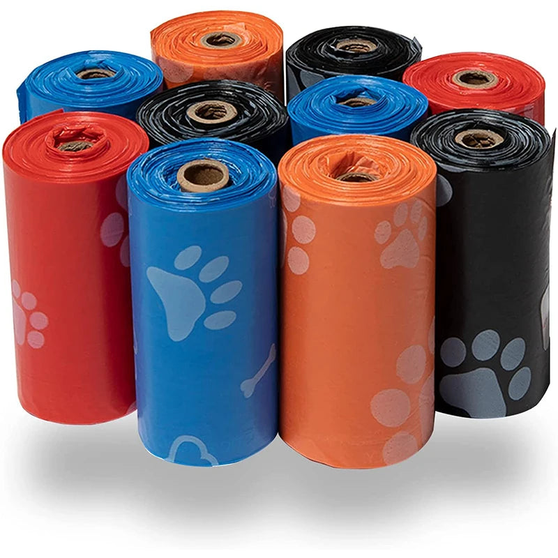 80-100-120 Rolls Dog Poop Bag Outdoor Cleaning Poop Bag Outdoor Clean Pets Supplies for Dog 15Bags/Roll Refill Garbage Bag Pet Supplies