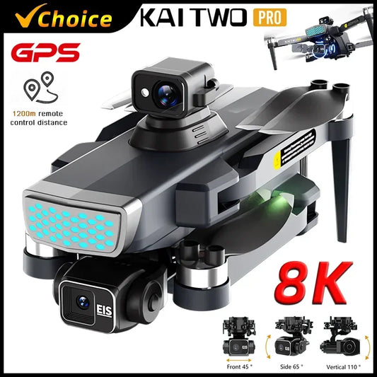 NEW Arrivals PRO GPS Drone 4K-6K-8K Professional 8K Three Axis Self Stabilization HD Camera Video Recording 360° Obstacle Avoidance Brushless RC Quadcopter Spread Tank Spraying System Electronics Supplies