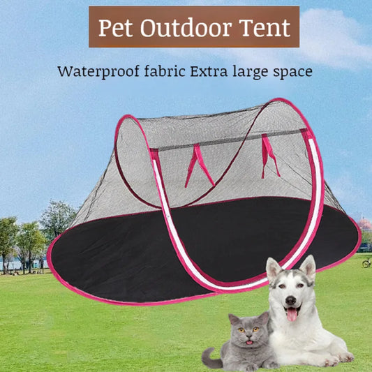 Outdoor Folding Pet Kennel Cage Travel Dog Tent Antimosquito Boat Folding Storage Pet Kennel