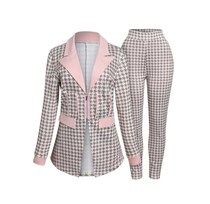 NEW Arrivals 2PCS Set 3 Colors Sexy Suit for Women Luxury Blazer + Pants Set  Long Sleeves Coats and Trousers Streetwear Female Autumn Winter Suit Ladies Luxury Fashion Clothing Supplies