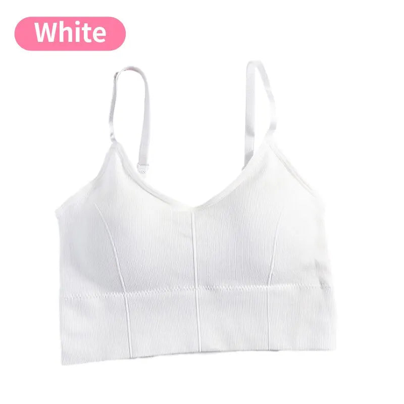 Backless Sportswear Woman Gym Sports Bra Seamless Womens Underwear Adjustable Shoulder Strap Inner Padded Yoga Vest Bralette