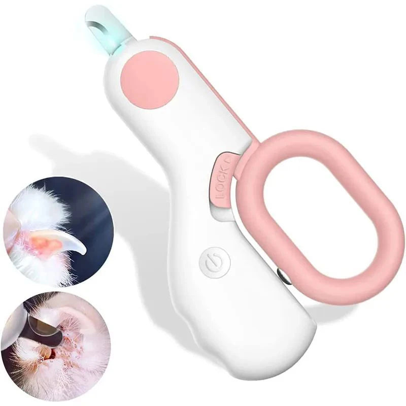 Led Light Cat and Dog Nail Clippers Professional Pet Nail Trimmer with Safety Lock Small Dog and Cat Animal Care Grooming Tool Set
