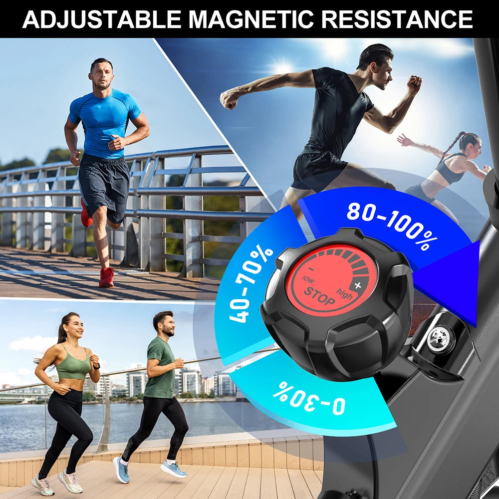 Indoor Bike 12KG Flywheel Belt-drive Digital Display Magnetic Fitness Exercise Bikes For Gym