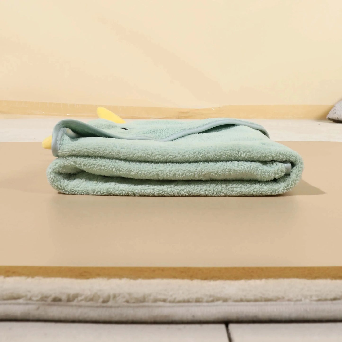 Hot Selling New Cartoon Animal Baby Bath Towel With Hood, Children's Soft And Fast Absorbent Coral Velvet Baby Bath Towel Baby Bathing Apparel Baby Care Supplies