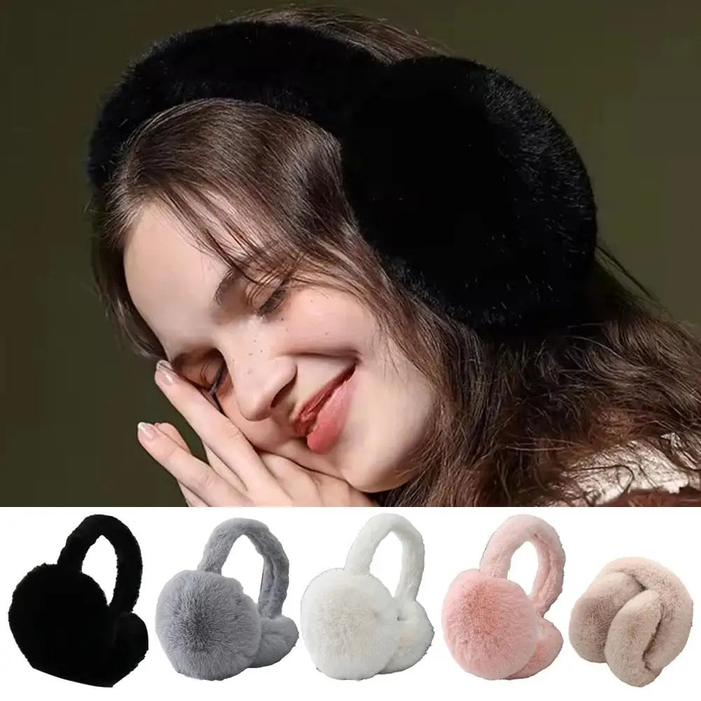NEW Arrivals 5 Colors Solid Soft Plush Ear Keep Warmer Winter Earmuffs for Women Men Fashion Outdoor Earflap Protection Ear-Muffs Ear Cover