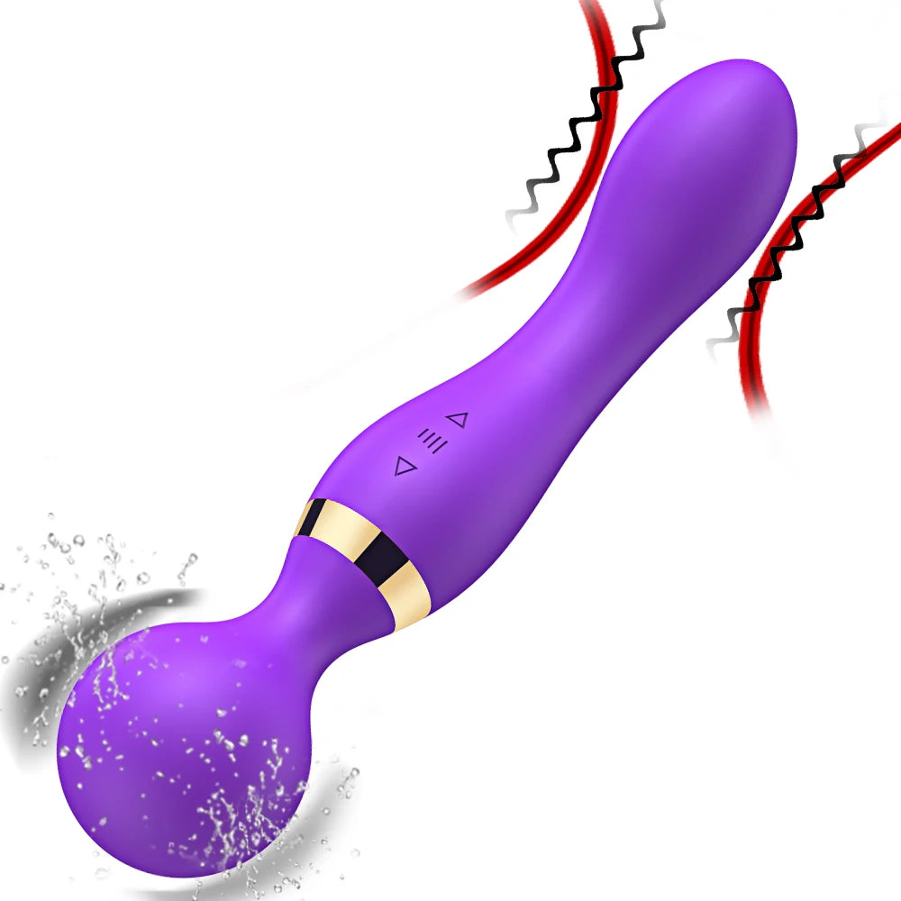 Powerful Vibrator for Women 2 Motors AV Magic Wand Massager Clitoris Stimulator Female Masturbation Dildo Sex Toy Adults Goods