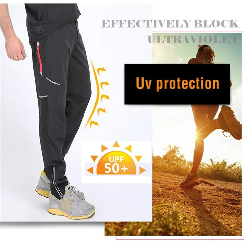 Cycling Pants Spring Summer Outdoor Sports Pants Breathable Comfortable Cycling Running Trousers Men Bicycle Pants