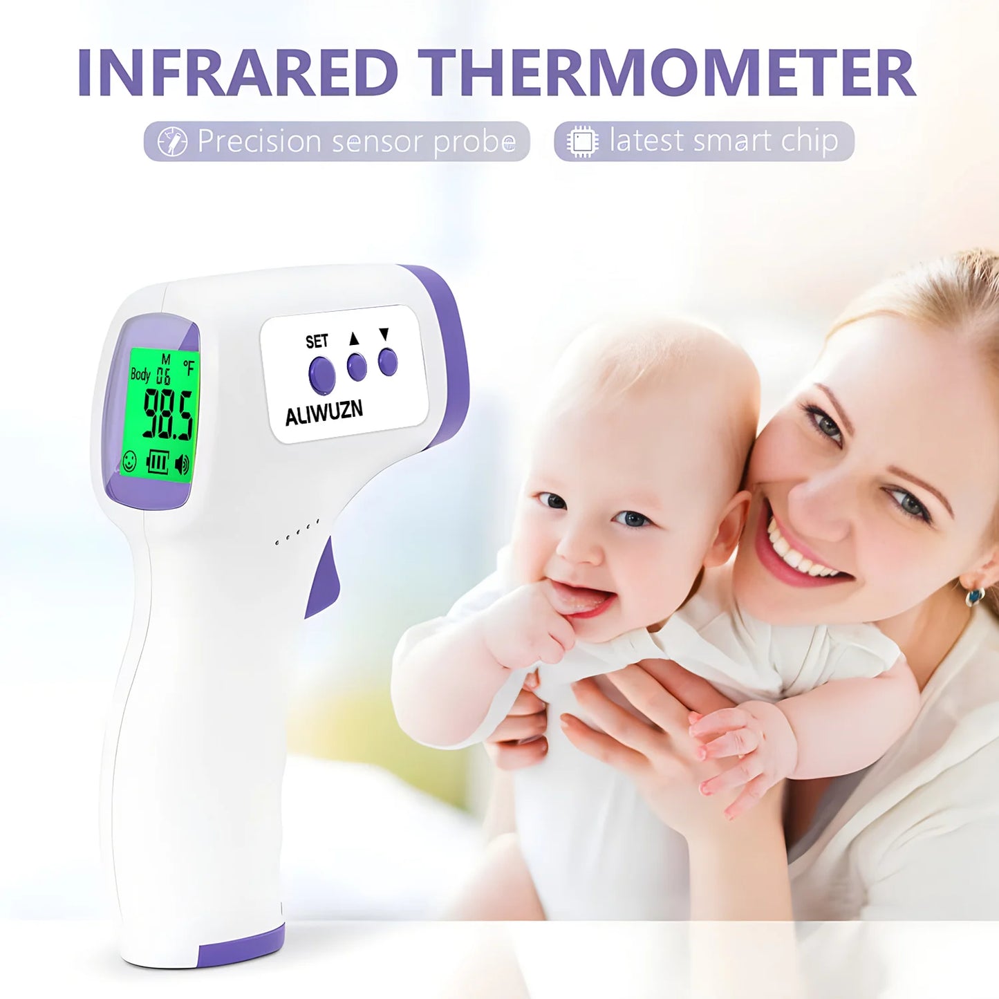 NEW Medical Fever Infrared Thermometer Digital Non-Contact Laser Thermometer Body Baby Adult Forehead Temperature Fever Measure Health Care Accessories