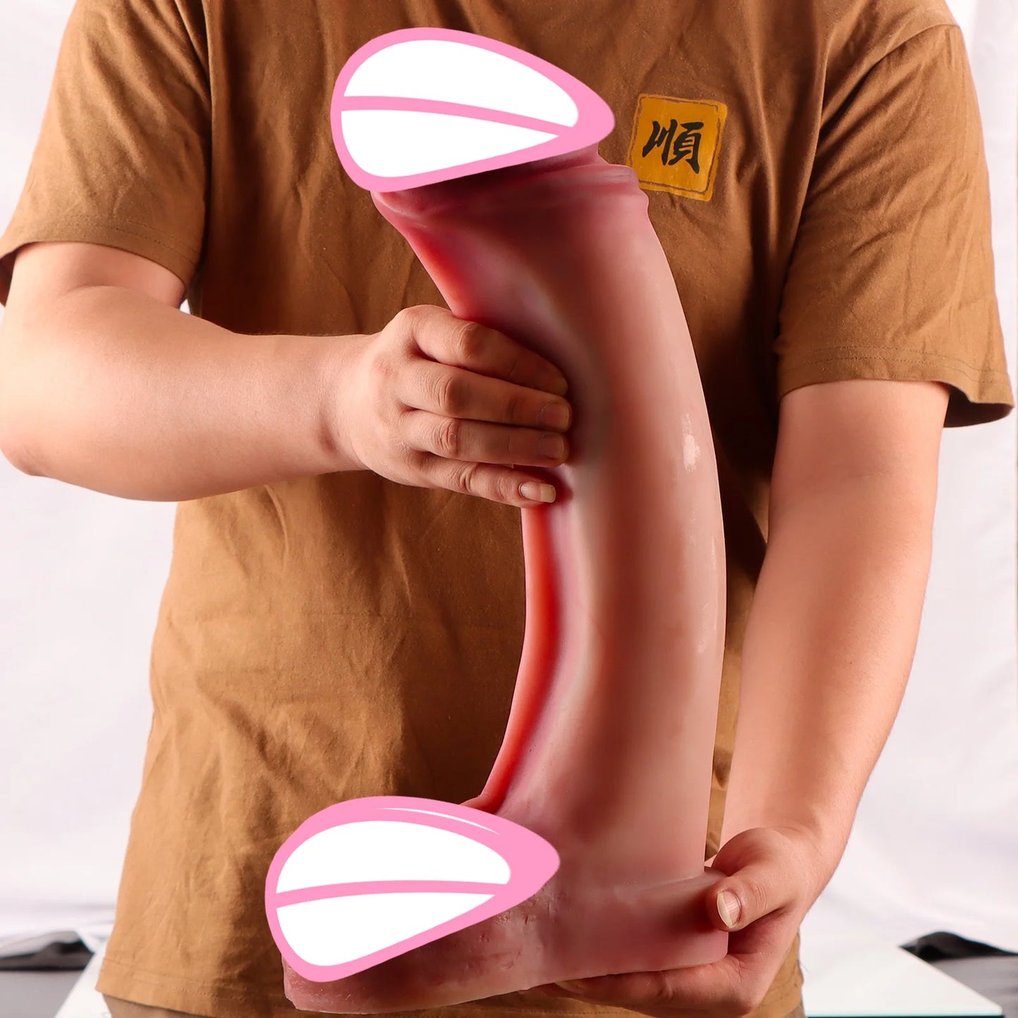 50CM x 20.5 Diameter Long Dildo Huge Cock Penis Silicone Suction Cup Dildos Vaginal Masturbator Anal Butt Plug Sex Toys Products for Women Endless Pleasure Adults Sex Shop Supplies