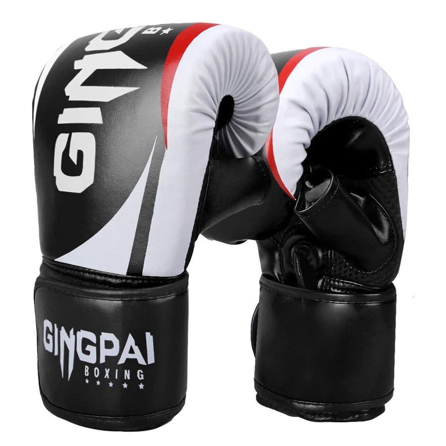 Just Arrived Professional Boxing MMA Gloves for Men Women Kids Leather Boxing Gloves for Punching Bag, Kick Boxing, Muay Thai Fighting Gloves For Gym Training Boxing Practice Sports Tools Set