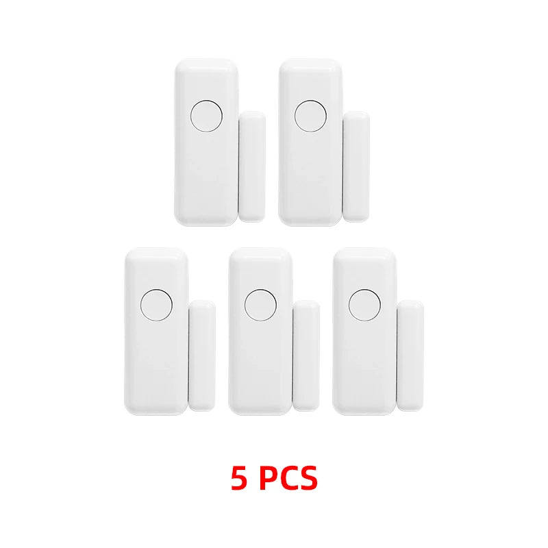 NEW Arrivals 3/5/9 PCS Set 433mhz  TUYA WI-FI App Wireless Window Door Magnet Alarm Sensor Door Detector For Smart Home Security System Security-Protection Home Office Security Supplies