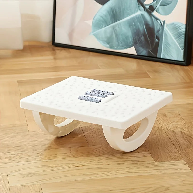 Under Desk Footrest, Oversized Desk Rotatable Footrest, Rocking Chair-Style Nursing Stool, Rocking Chair Balance Board, Ergonomic Design, Supports Posture, Suitable for Office Computer Gaming 32.5*25*13cm