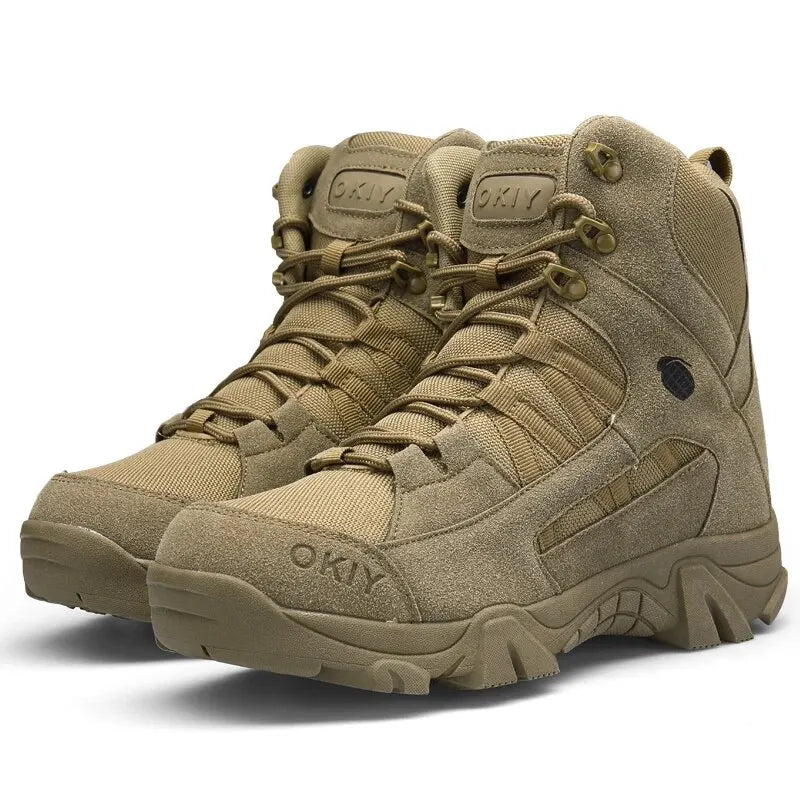 Tactical Boots Army Boots Men Military Desert Sneaker Waterproof Work Safety Shoes Climbing Hiking Shoes Ankle Men Outdoor Boots