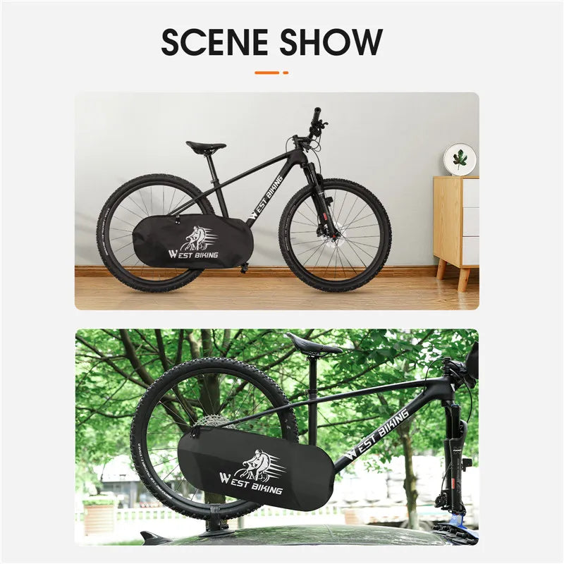 Bicycle Chain Protector Cover Waterproof Dustproof MTB Road Bike Chainwheel Protection Cover Cycling Equipment