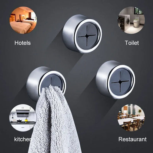 NEW Arrivals 3PCS Set Non Punching Dishwashing Cloth Storage Clip Dishcloth Clip Kitchen Household Gloves Hook Towel Rack Hole Clip Wall Hanging Kitchen Bathroom Accessories