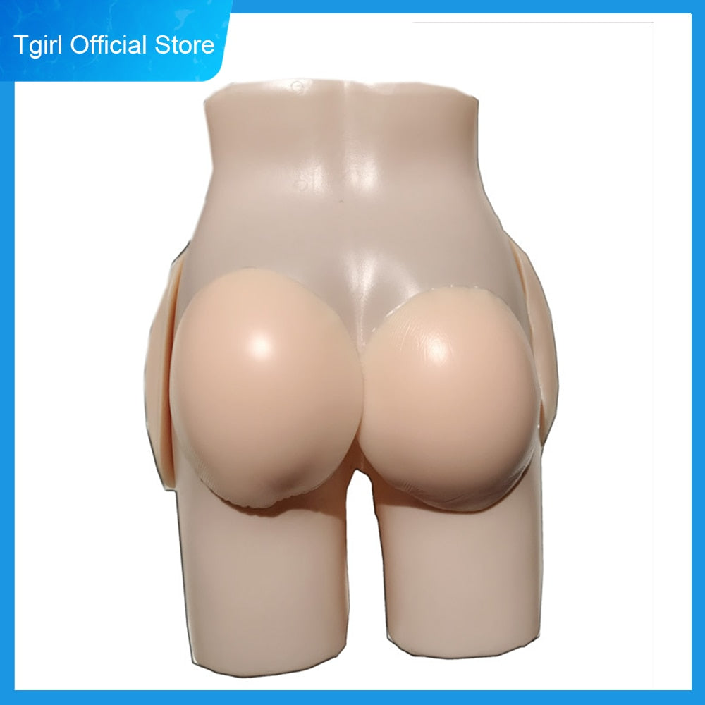 Tgirl Shemale Fake Hip Silicone Pad Women Butt and Crotch Up Padded Enhancer Ass&Buttocks for Dragqueen Cosplay Sissy Big Butt