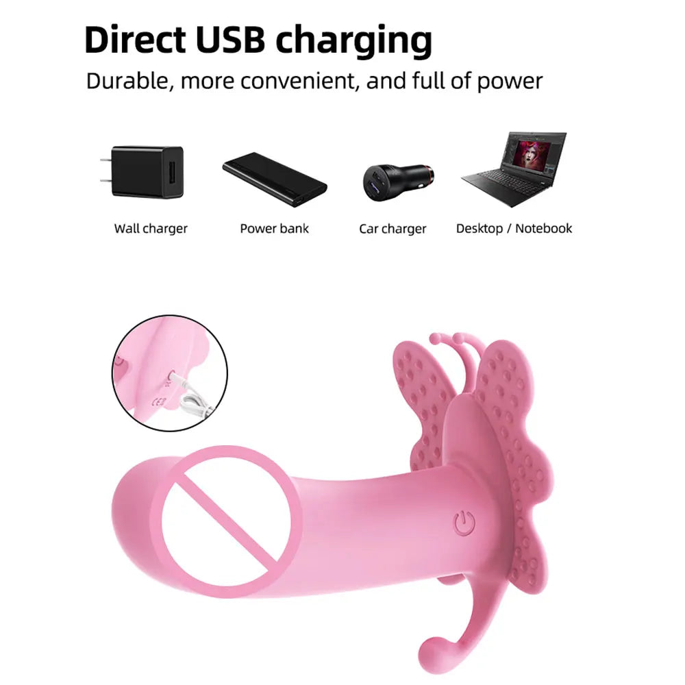 Powerful Wearable Remote Control Vibrator 10 Vibration Frequencies Wireless Panties Dildo Vibrator for Women G Spot Clitoris Stimulator Vagina Massage Erotic Sex Toys Accessories