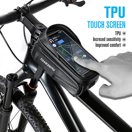 Bicycle Bag 1L Frame Front Top Tube Bike Bag Handlebar Mtb Touch Screen Cycling Bag Phone Holder Case Bicycle Accessories