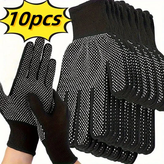 10 PCS Set Garden Gloves - Breathable Non-Slip for Cycling, Fishing, Camping - Unisex Gloves