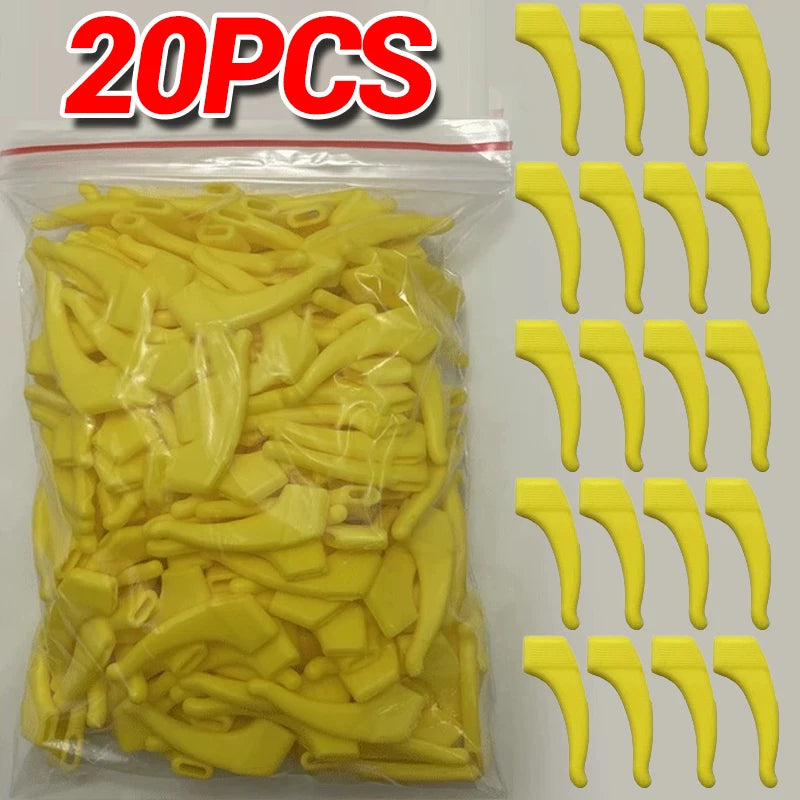 100 PCS Set Anti-Slip Silicone Ear Hooks Glasses Eyeglasses Leg Elastic Ear Grip Stopper Bracket Fastener Accessories Temple Anti-Fall Eyewear Holder Women Men Optical Accessories