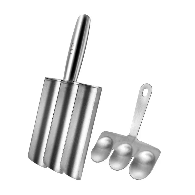 1/2/3 Slots Links Make Easy-Release Non-Stick Meatball Maker Set - Manual Meatball Spoon for Effortless Fish Balls-Ideal Kitchen Tool for Home Cooking Accessories