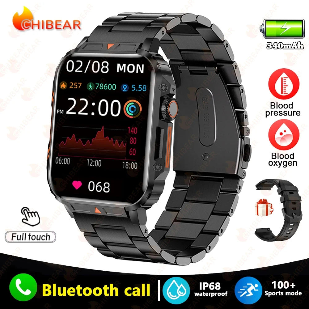 New Smart Watch Women Men AMOLED Full Touch Screen GPS Health Monitoring IP68 Waterproof Bluetooth Call Smart Watch For Android IOS