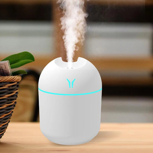 NEW Arrivals 250ML USB Mini Air Humidifier Aroma Essential Oil Diffuser For Home Office Car Ultrasonic Mute Mist Maker Diffuser with LED Color Lamp Bedroom Living Room Aromatherapy