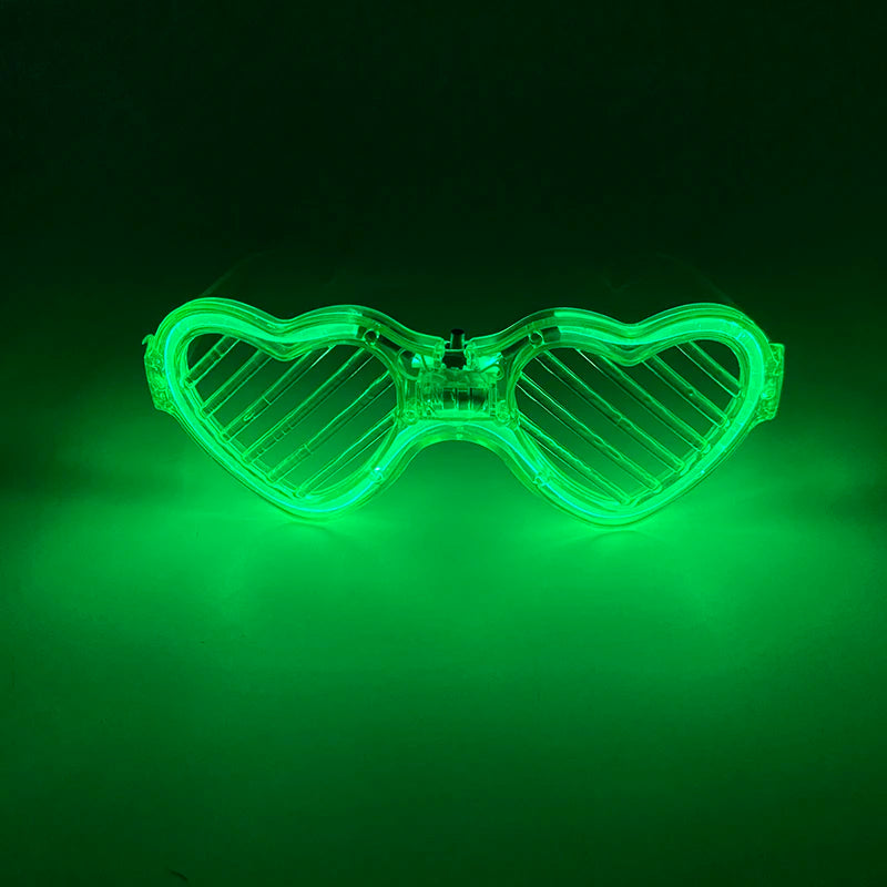 2 PCS Set Headbands + Glasses Rave Party  Luminous Flashing Noodles Headband Light Up Braid Headband Girl Women Bar Club Night Show Headwear Supplies
